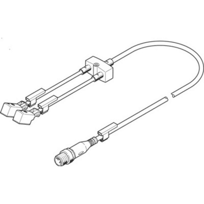 Festo Connector, NEDY-L2R1-V1-Z4W2Z-U-0.3L-M12G4-2.5R Series