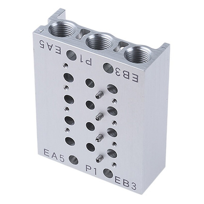 SMC SS5Y series 4 station G 1/8 Manifold