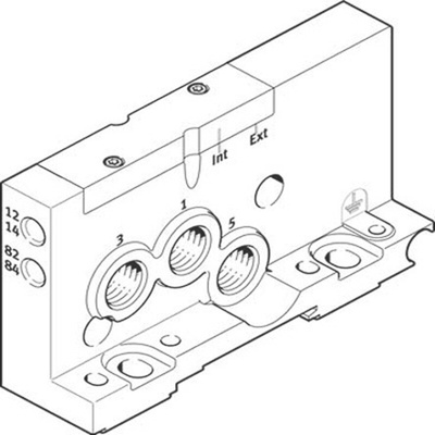 Festo VMPAL series G 1/4 End Plate for use with Valve Terminal MPA-L