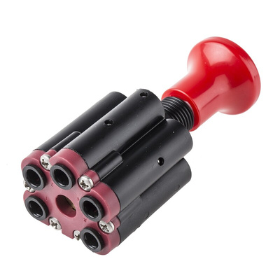 RS PRO Push Pull 4/2 Pneumatic Manual Control Valve ACV Series, Push In 6 mm, 6mm