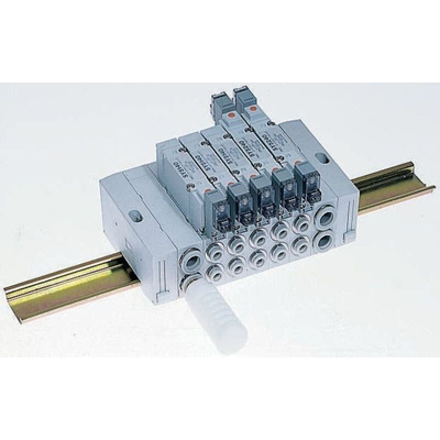 SMC SX5000 series Manifold End Base for use with SY5000 Solenoid Valve