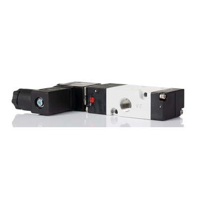 RS PRO Pneumatic Solenoid Valve - Solenoid/Air G 1/8 V50 Series 24V dc