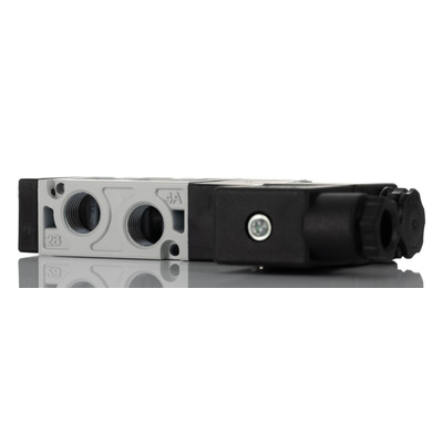 RS PRO Pneumatic Solenoid Valve - Solenoid/Spring G 1/4 V51 Series 24V dc