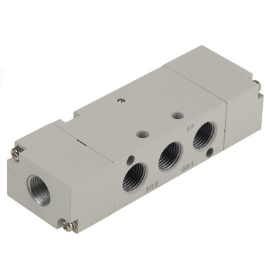 RS PRO Pneumatic Solenoid Valve - Pilot/Air G 1/8 V50 Series