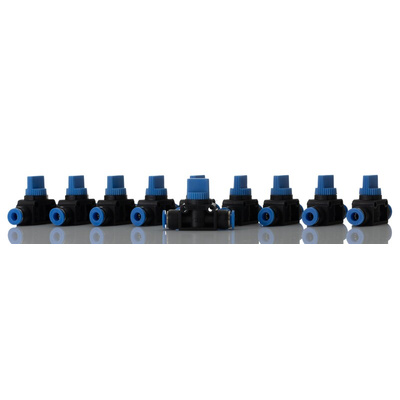 RS PRO Rotary Knob Pneumatic Manual Control Valve HVFF Series, 6mm