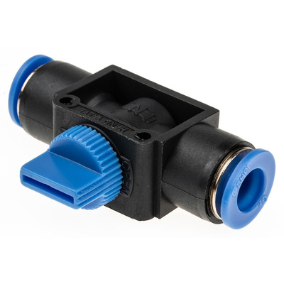 RS PRO Rotary Knob Pneumatic Manual Control Valve HVFF Series, 10mm