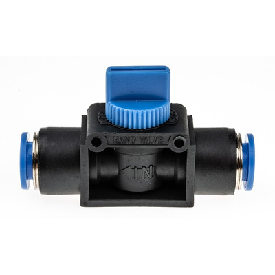 RS PRO Rotary Knob Pneumatic Manual Control Valve HVFF Series, 10mm