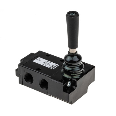 Parker Lever 3/2 Pneumatic Manual Control Valve B53 Series, G 1/4, 1/4in