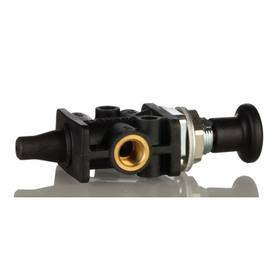 Norgren Knob 3/2 Pneumatic Manual Control Valve 03 Series, G 1/8, 1/8in, III B