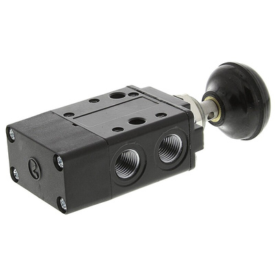Norgren Push Button 3/2 Pneumatic Manual Control Valve 03 Series, G 1/4, 1/4in