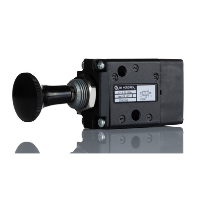 Norgren Knob 3/2 Pneumatic Manual Control Valve 03 Series, G 1/4, 1/4in, III B