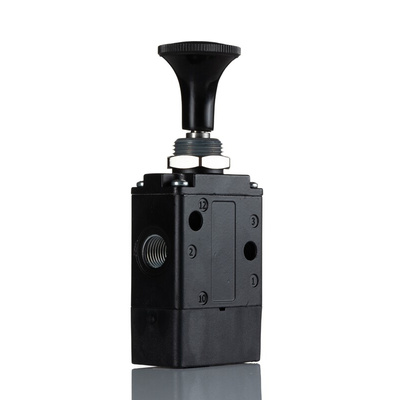 Norgren Knob 3/2 Pneumatic Manual Control Valve 03 Series, G 1/4, 1/4in, III B