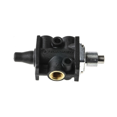 Norgren Plunger 3/2 Pneumatic Manual Control Valve Super X Series, G 1/8, 1/8in
