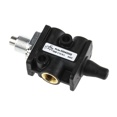 Norgren Plunger 3/2 Pneumatic Manual Control Valve Super X Series, G 1/8, 1/8in