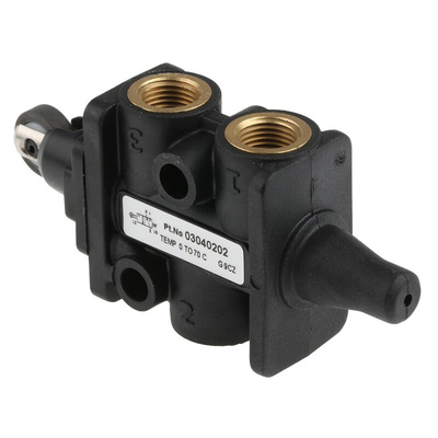 Norgren Roller 3/2 Pneumatic Manual Control Valve 03 Series, G 1/8, 1/8in