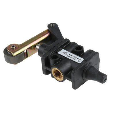Norgren Roller 3/2 Pneumatic Manual Control Valve Super X Series, G 1/8, 1/8in