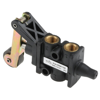 Norgren Roller 3/2 Pneumatic Manual Control Valve Super X Series, G 1/8, 1/8in