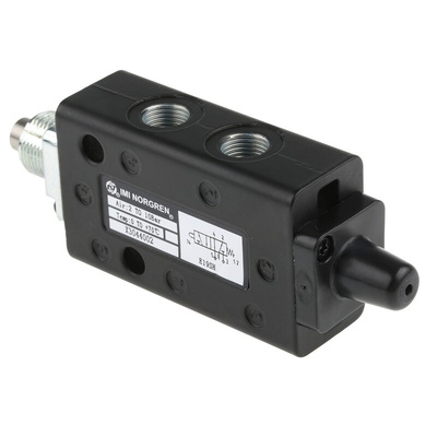 Norgren Plunger 5/2 Pneumatic Manual Control Valve X30 Series, G 1/8, 1/8in, X3044002