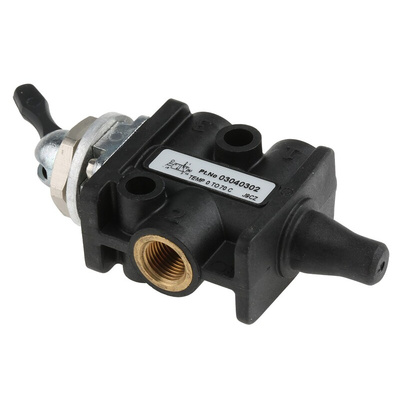 Norgren Toggle 3/2 Pneumatic Manual Control Valve Super X Series, G 1/8, 1/8in