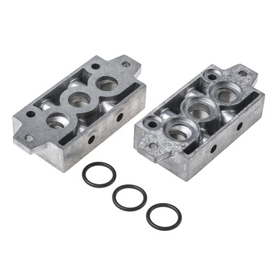 Festo NEV series 3 station G 3/8 Manifold End Base for use with Standard Valves