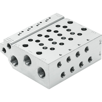 Festo VABM series 4 station G 1/8 Manifold Base for use with VUVG-B Series Sub-Base Valves