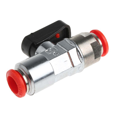 RS PRO Handle Micro Valve, Push in 8 mm