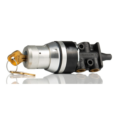 Norgren Key 3/2 Pneumatic Manual Control Valve 03 Series, G 1/8, 1/8in, III B