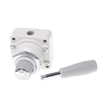 SMC Handle 4/3 Pneumatic Manual Control Valve VH Series, Rc 1/4, 1/4in