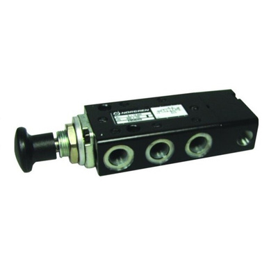 Norgren Knob 5/2 Mechanical Valve X304 Series, G 1/8, 1/8, III B