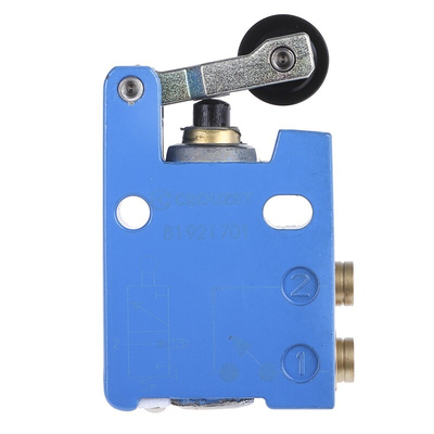 Crouzet Roller Lever 3/2 Pneumatic Manual Control Valve 81 Series