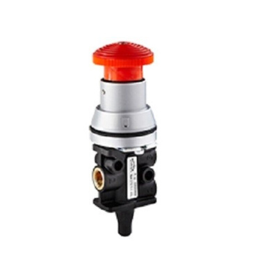 RS PRO Emergency Stop 3/2 Pneumatic Manual Control Valve super X manual 3/2 valve Series, G 1/8, 1/8in