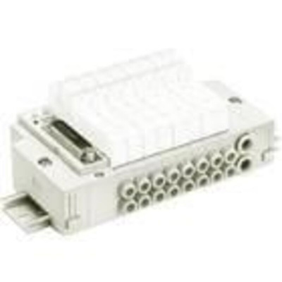 SY5000 Type 20 Body Ported Bar Manifold 4 Station 1/4 Inch Ports