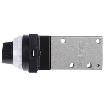 SMC Twist Selector 3/2 Pneumatic Manual Control Valve VM400 Series, Rc 1/8, 1/8in