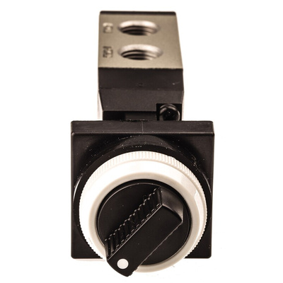 SMC Twist Selector 5/2 Pneumatic Manual Control Valve VFM300 Series, Rc 1/4, 1/4in