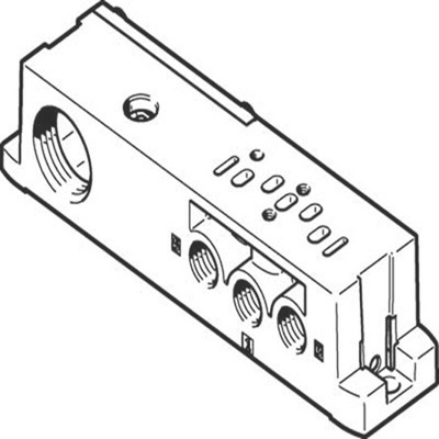 Festo VABS series Sub Base for use with Valve Terminal VTSA