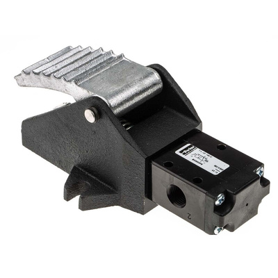 Parker Pedal 3/2 Pneumatic Manual Control Valve B53 Series, G 1/4, 1/4in