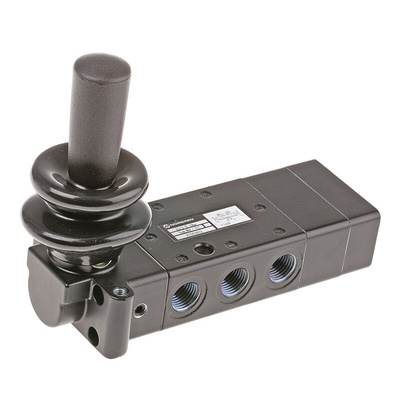 Norgren Lever 5/3 Pneumatic Manual Control Valve X30 Series, G 1/4, 1/4in