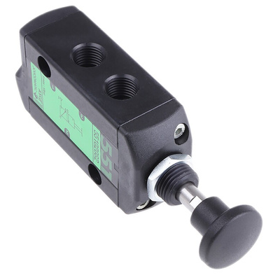 EMERSON – ASCO Push Button 3/2 Pneumatic Manual Control Valve 551 Series, G 1/4, 1/4in
