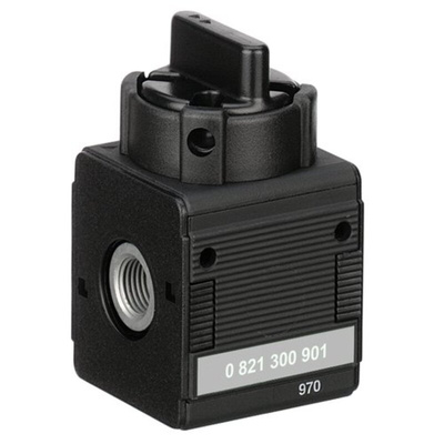 EMERSON – AVENTICS Rotary Knob 3/2 Pneumatic Manual Control Valve NL2-BAV Series, G 1/4, 1/4in
