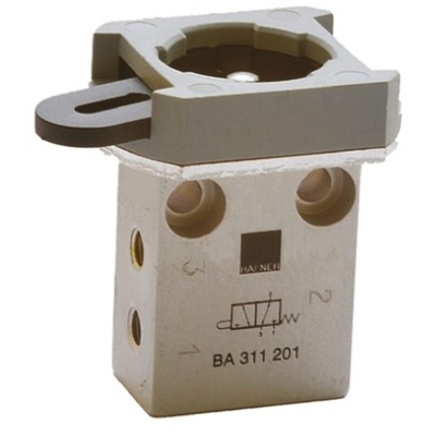RS PRO 3/2 Pneumatic Manual Control Valve BA 311 Series, Metric M5, M5