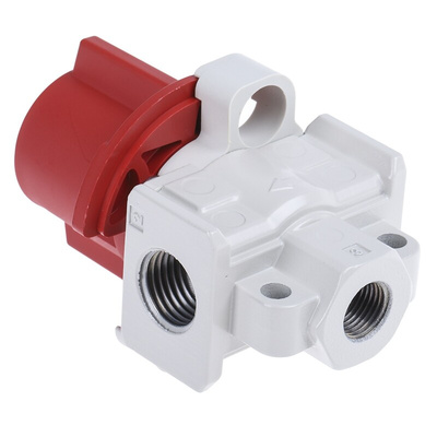 SMC Locking Shut-Off Valve Pneumatic Manual Control Valve VHS20 Series, G 1/4, 1/4in