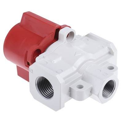 SMC Locking Shut-Off Valve Pneumatic Manual Control Valve VHS40 Series, G 1/2, 1/2in