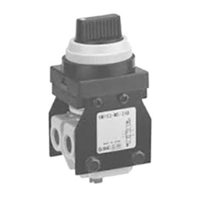 SMC Twist Selector (2 Position) Pneumatic Manual Control Valve VM100 Series, G 1/8, 42948in