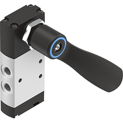 Festo Lever 5/2 Pneumatic Manual Control Valve VHEF Series, G 1/8, 1/8in, 4165855