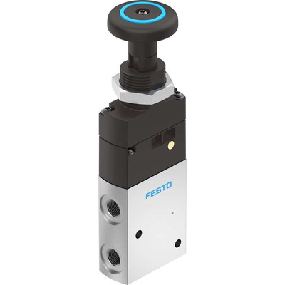 Festo Push Button 3/2 Pneumatic Manual Control Valve VHEF Series, G 1/8, 1/8in, 5299705