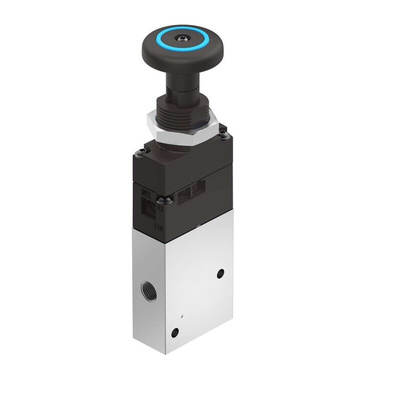 Festo Push Button 3/2 Pneumatic Manual Control Valve VHEF Series, G 1/4, 1/4in, 5299711