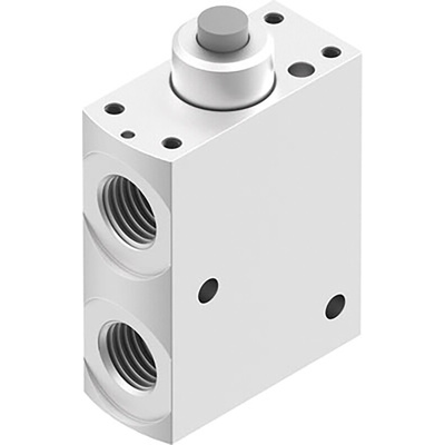 Festo Plunger 3/2 Pneumatic Manual Control Valve VMEF Series, G 1/4, 1/4in, 8031300