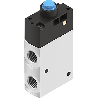 Festo Plunger 3/2 Pneumatic Manual Control Valve VMEF Series, G 1/4, 1/4in, 8031332