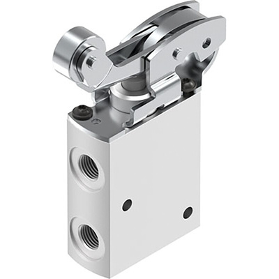 Festo Roller Lever 3/2 Pneumatic Manual Control Valve VMEF Series, G 1/8, 1/8in, 8049239