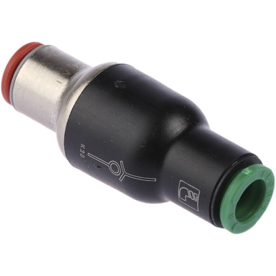 Legris 7996 Non Return Valve, 6mm Tube Inlet, 6mm Tube Outlet, 1 to 10bar